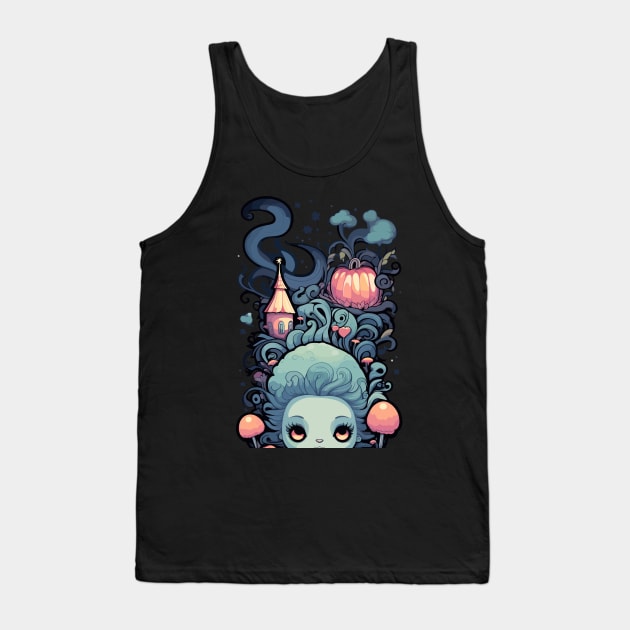 Whispers in the Shadows: Tales of Haunting Horror Tank Top by abdellahyousra